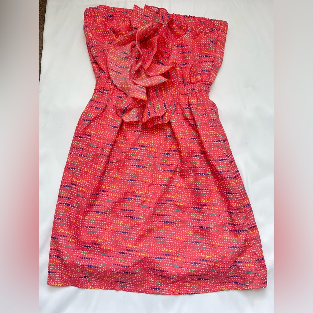Strapless Pink multicolored SUMMER dress size: M Brand NEW NEVER WORN